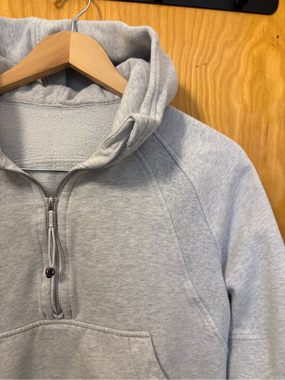 Lululemon gray scuba cropped hoodie - Picture 2 of 4